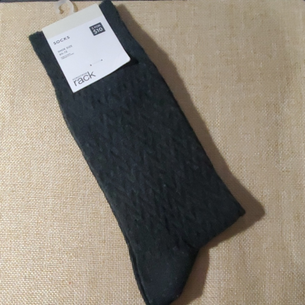 Nordstrom Charcoal Gray Dress Socks